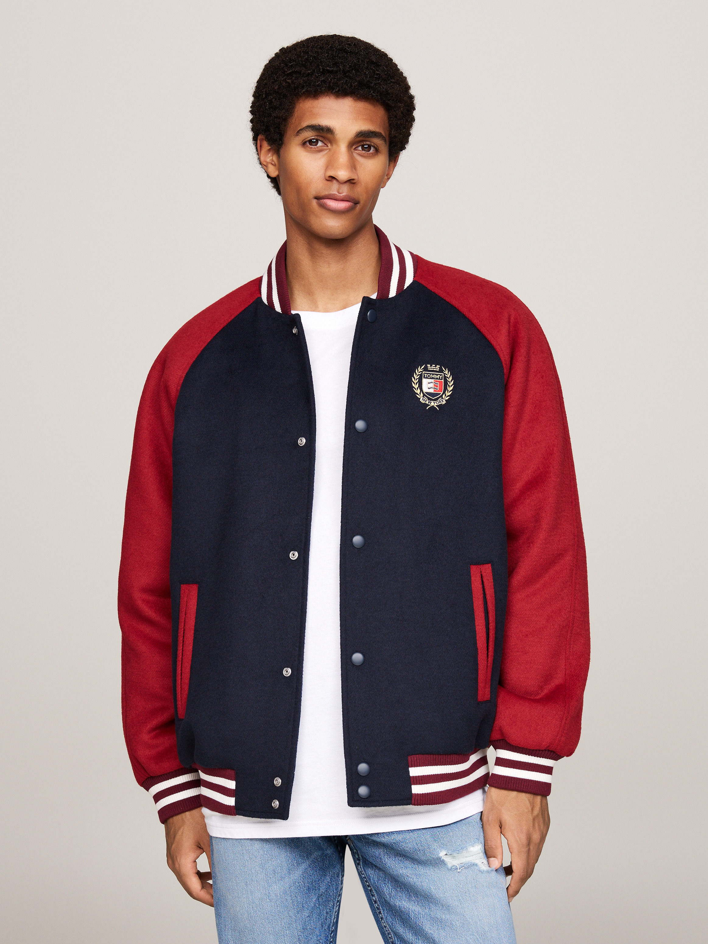 本物の Varsity Padded Relaxed Gender Dual Jacket Jackets & Coats | ジャケット・アウター