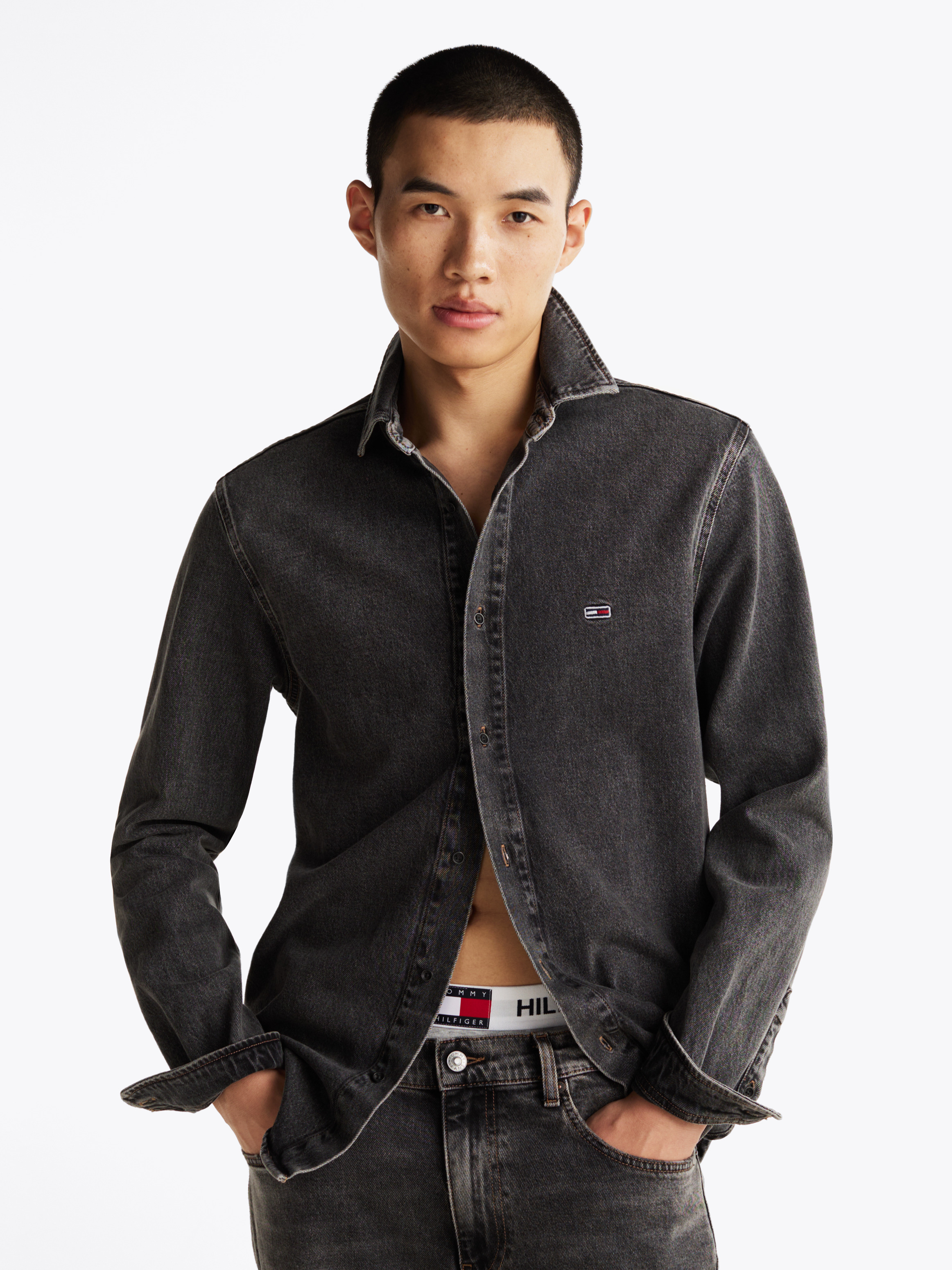 ★★ ★★ Men's Regular Fit Mid Blue Denim Shirt REGULAR FIT DENIM SHIRT | Blue | Selected