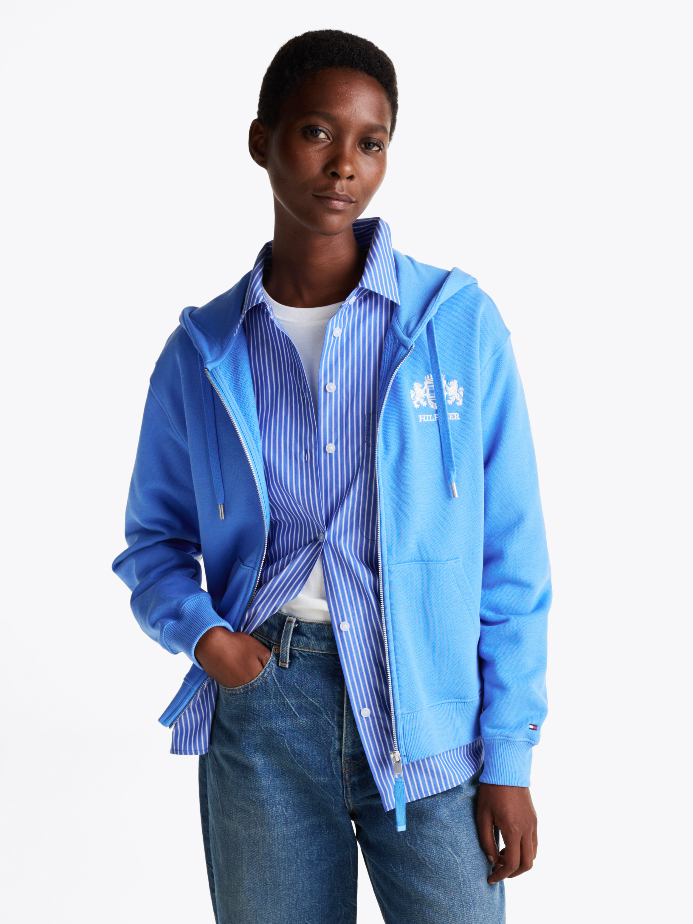 Logo Zip-Thru Hoody | Sweatshirts & Hoodies | Sportswear