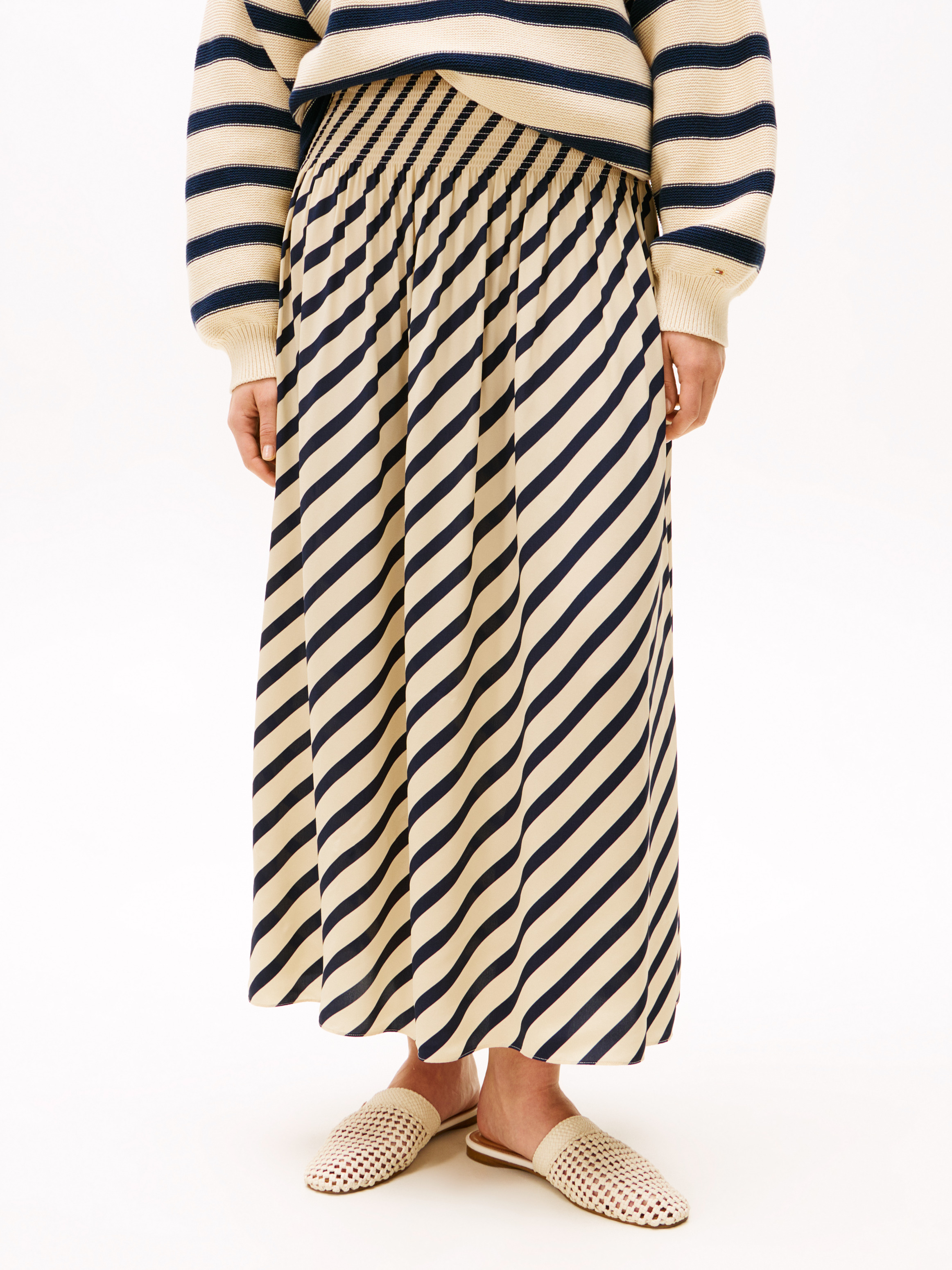 ★ ★ Sofia Richie Capsule Fluid Stripe Dress T The Sofia Capsule Stripe Dress | WW0WW455580E9| Tommy